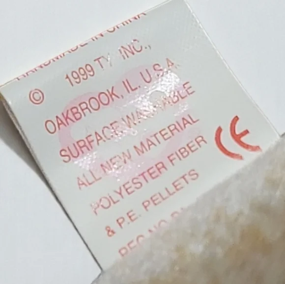 RARE Retired Vintage 1998/1999 TY Goatee Beanie Baby Goat TAG ERRORS - Picture 8 of 11